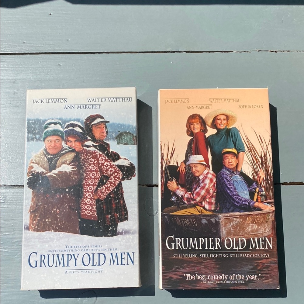 Warner Bros. Grumpy Old Men VHS Set - White and Brown